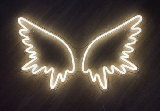 body outline neon sign